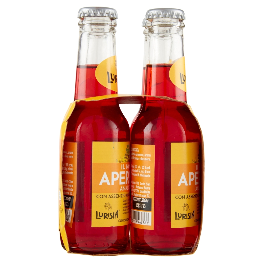 Lurisia il Nostro Aperitivo Analcolico con Assenzio Maggiore Piemontese 4 x 150 ml