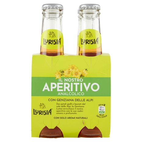 Lurisia il Nostro Aperitivo Analcolico con Genziana delle Alpi confezione 4 x 150 ml