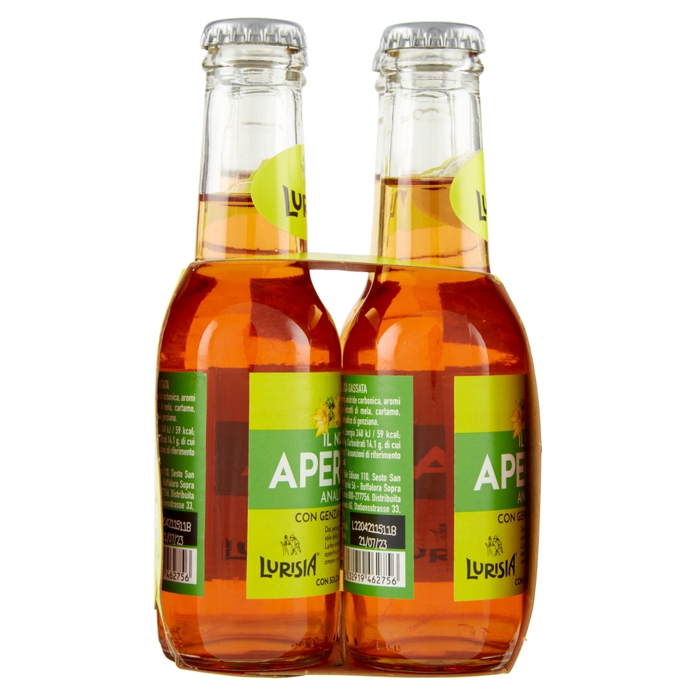 Lurisia il Nostro Aperitivo Analcolico con Genziana delle Alpi confezione 4 x 150 ml