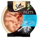 Sheba Filets Cibo Umido Gatto Pollo con Tonno da pesca sostenibile 60 g