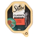 Sheba Paté Classics Cibo Umido Gatto in Vaschetta con Manzo 85 g