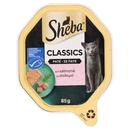 Sheba Paté Classics Cibo Umido Gatto in Vaschetta con Salmone 85 g