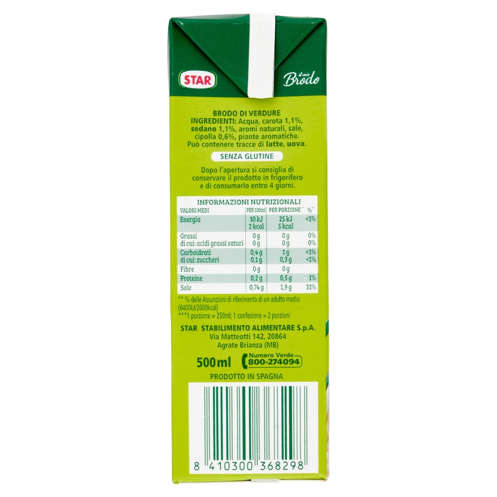 Star il mio Brodo di Verdure 500 ml