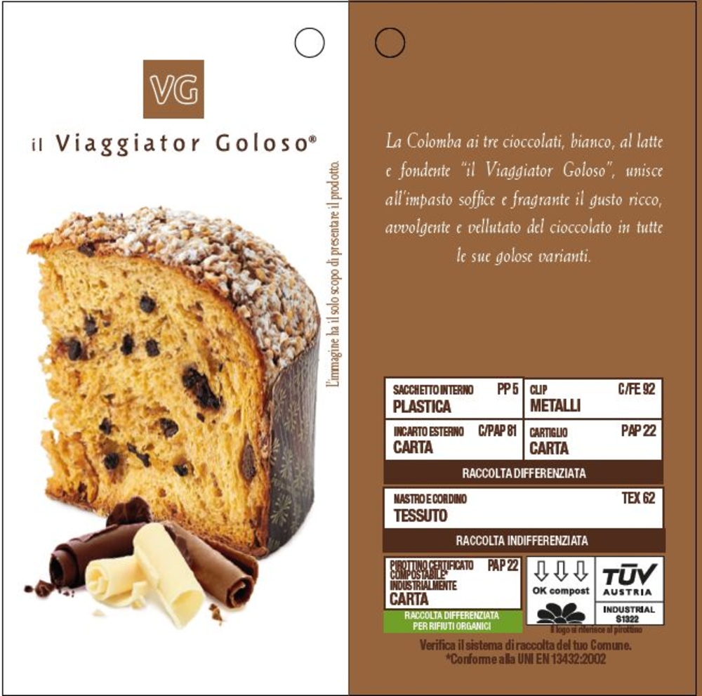 Colomba ai Tre Cioccolati Il Viaggiator Goloso