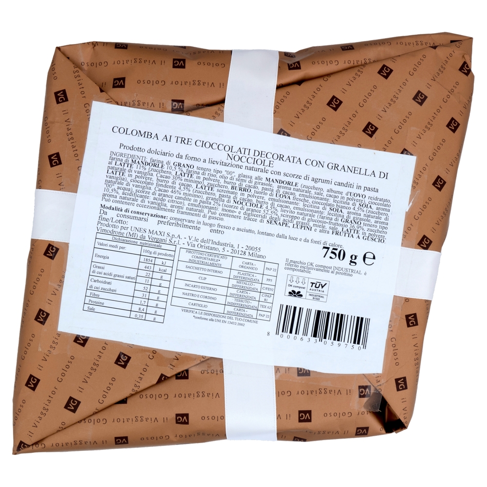 Colomba ai Tre Cioccolati Il Viaggiator Goloso