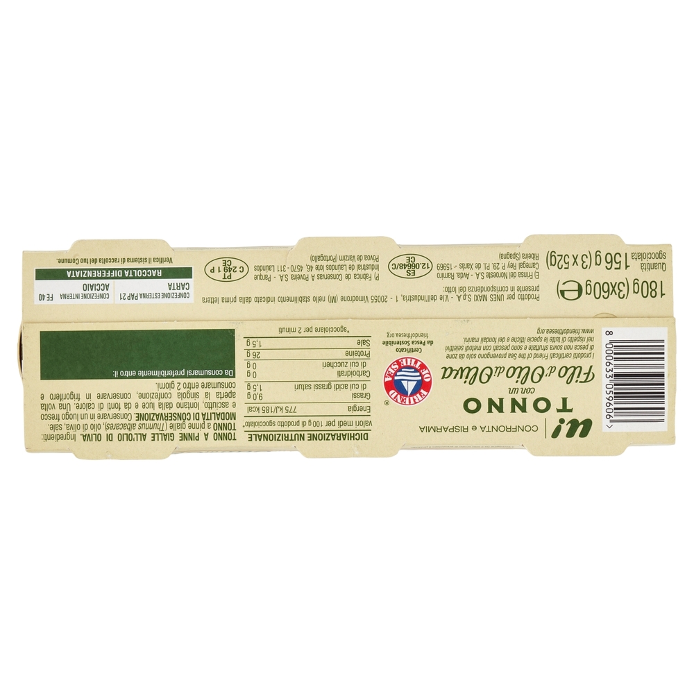 Tonno con un Filo d' Olio di Oliva U! Confronta e Risparmia