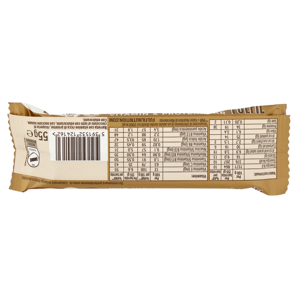 Fulfil Vitamin & Protein Bar Gusto Cioccolato e Nocciola 55 g