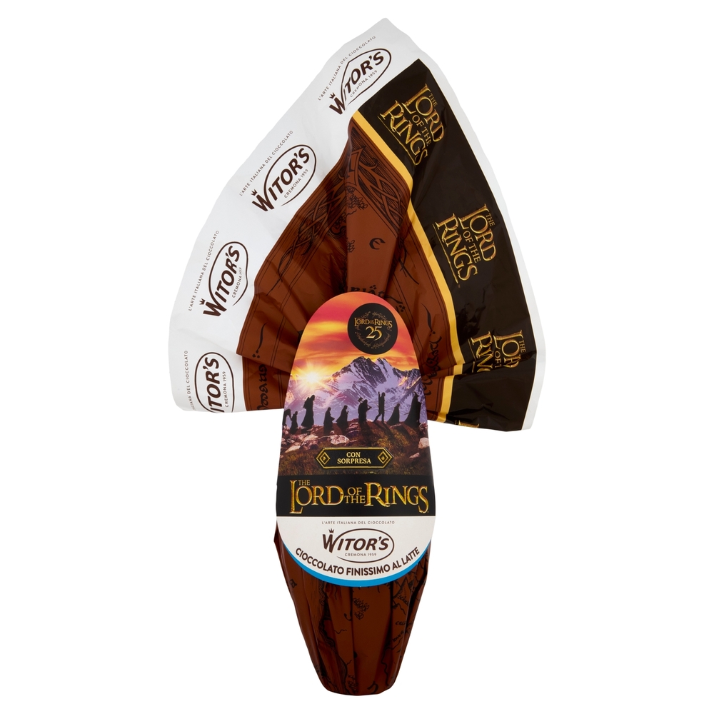 Witor's Uovo The Lord of the Rings Cioccolato Finissimo al Latte 240 g