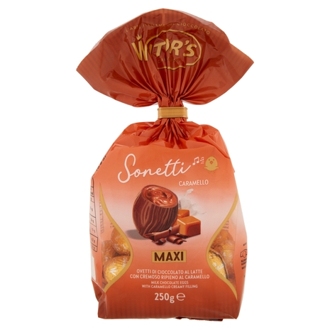 Witor's Sonetti Ovetti di Cioccolato al Latte con Cremoso Ripieno al Caramello 250 g