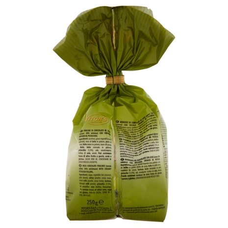 Witor's Sonetti Ovetti di Cioccolato al Latte con Cremoso Ripieno al Pistacchio 250 g