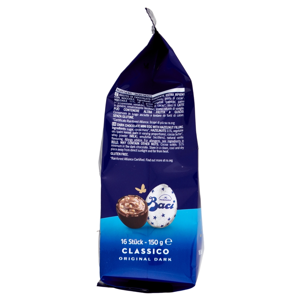 BACI PERUGINA Ovetti Cioccolato Fondente Extra Sacchetto 150 g