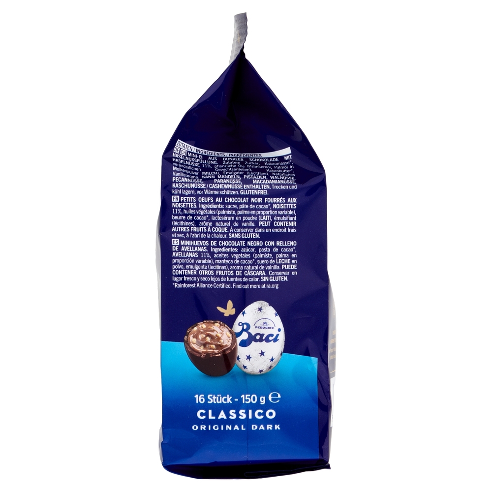 BACI PERUGINA Ovetti Cioccolato Fondente Extra Sacchetto 150 g