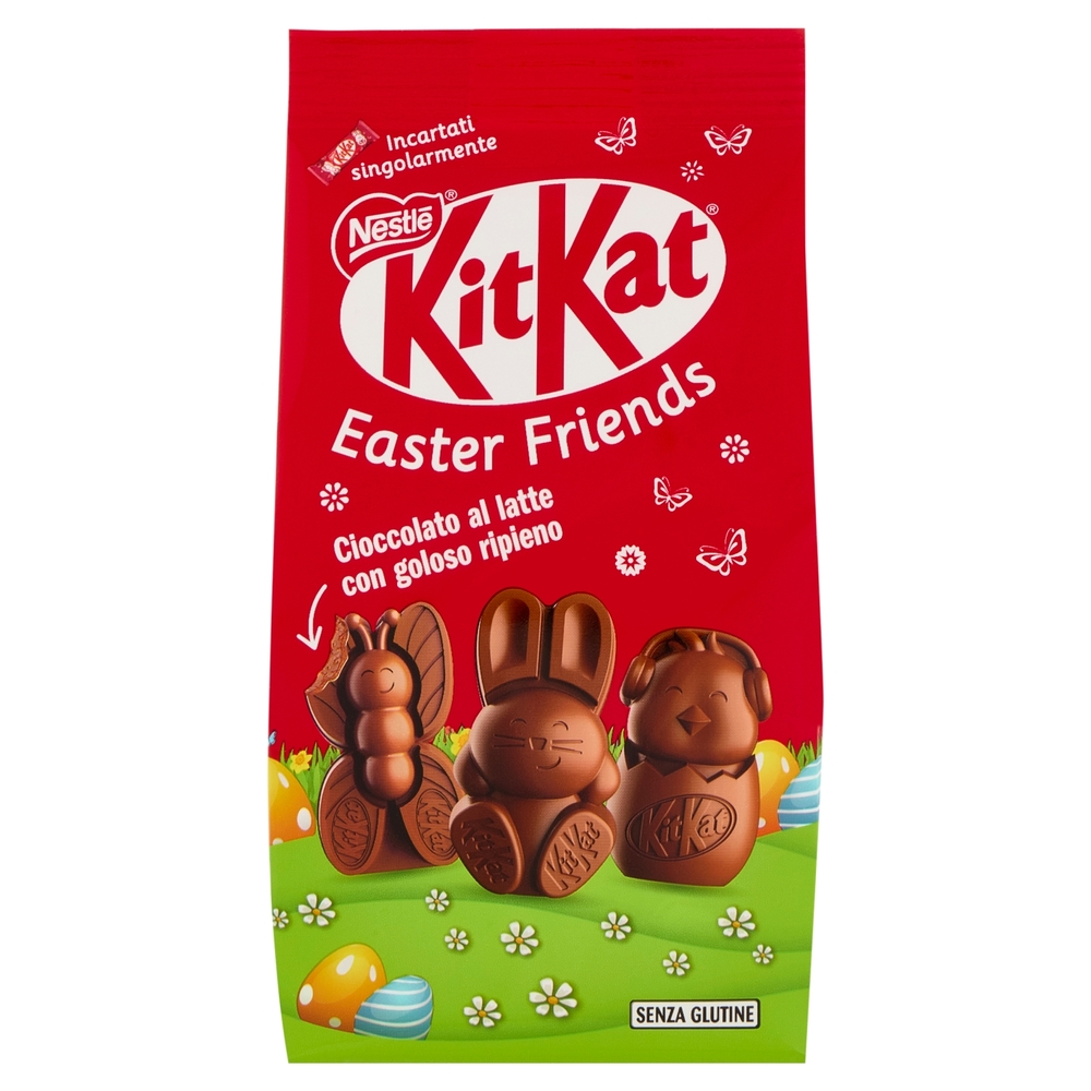 KITKAT Easter Friends Personaggi Pasquali di Cioccolato al Latte Sacchetto 147 g