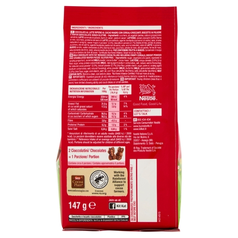 KITKAT Easter Friends Personaggi Pasquali di Cioccolato al Latte Sacchetto 147 g