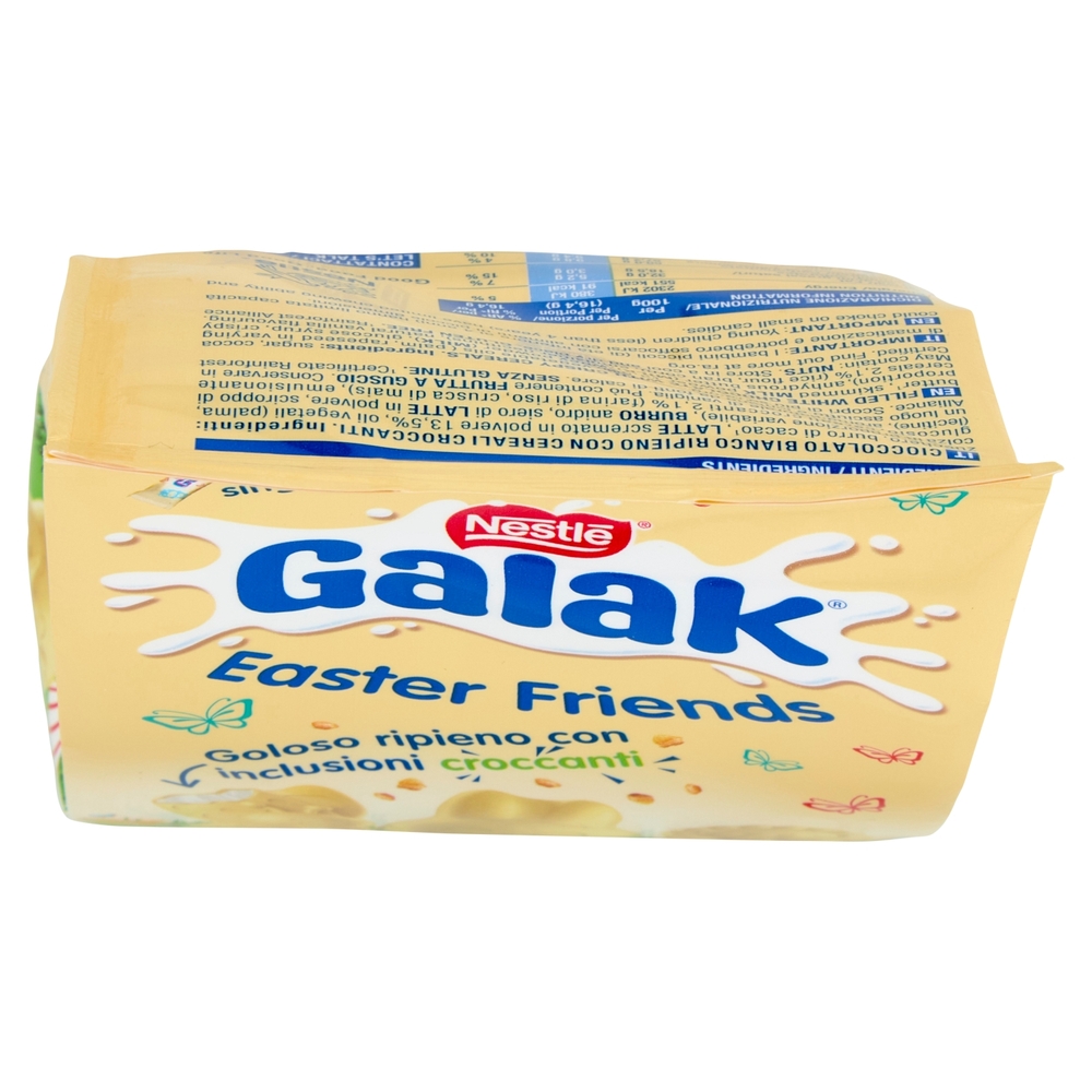 GALAK Easter Friends Personaggi Pasquali di Cioccolato Bianco e Cereali Sacchetto 147 g