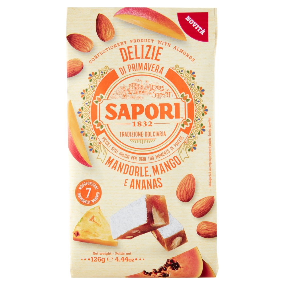 Sapori Delizie di Primavera Mandorle, Mango e Ananas 126 g