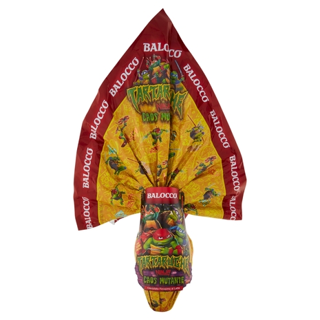 Balocco Uovo Cioccolato Finissimo al Latte Tartarughe Ninja Caos Mutante 240 g