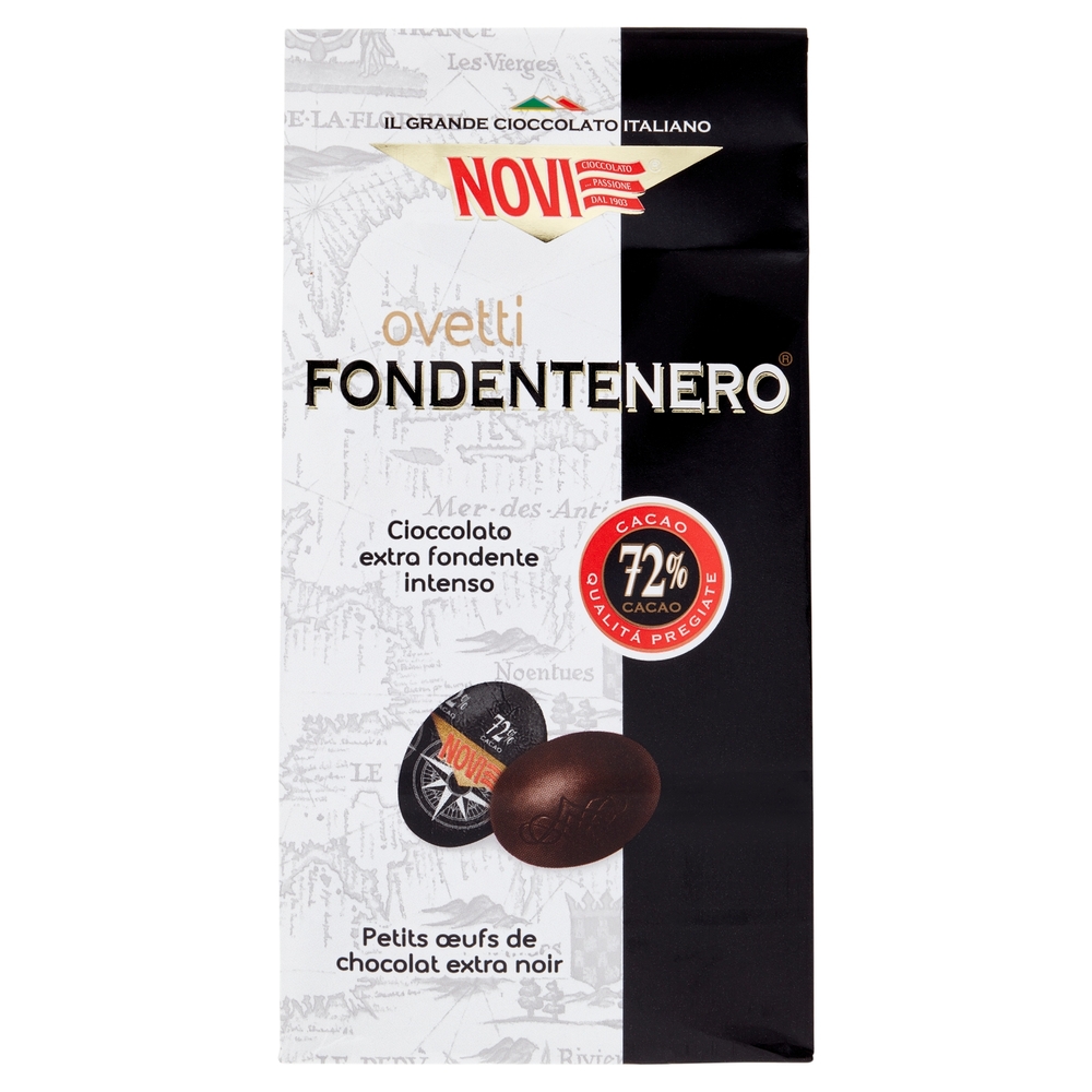 Novi ovetti Fondentenero Cioccolato extra fondente intenso 160 g