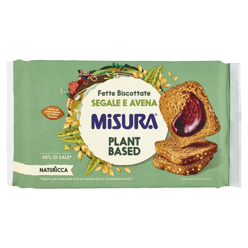 Misura Natura Ricca Fette Biscottate con Grani Germogliati 320 g