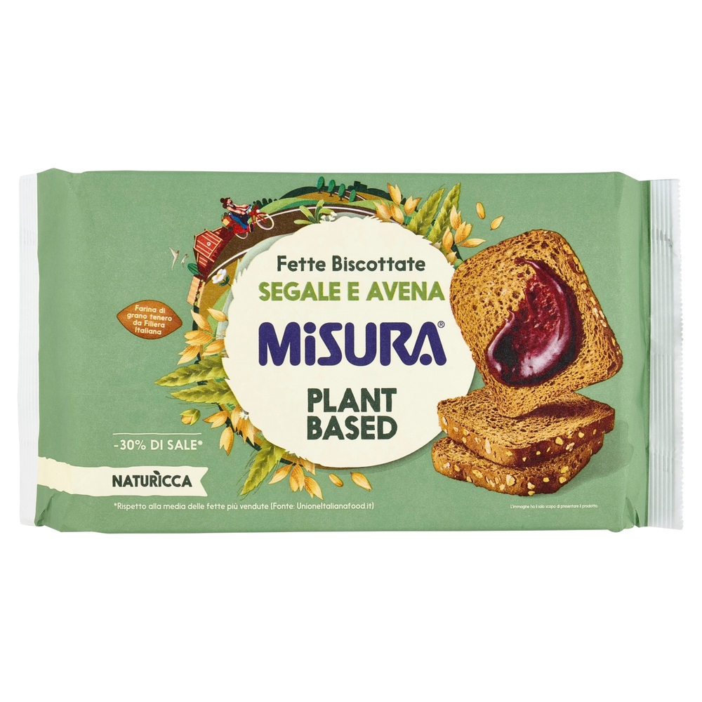 Misura Natura Ricca Fette Biscottate con Grani Germogliati 320 g