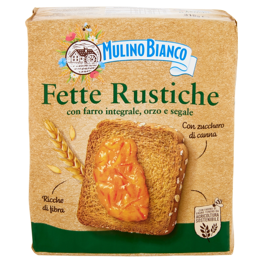 Mulino Bianco Fette Biscottate Rustiche 315g