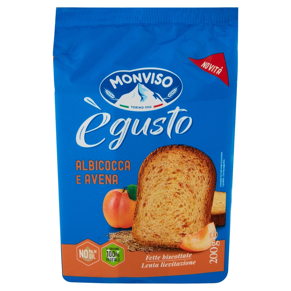 Monviso ègusto Albicocca e Avena Fette biscottate 200 g