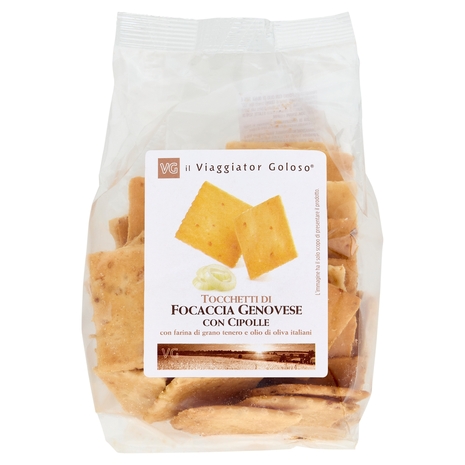 Tocchetti di Focaccia Genevose con Cipolle Il Viaggiator Goloso
