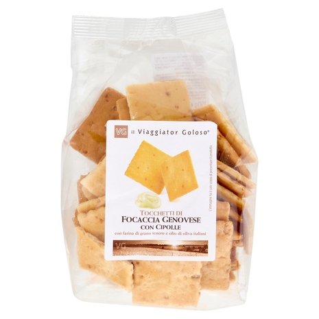 Tocchetti di Focaccia Genevose con Cipolle Il Viaggiator Goloso