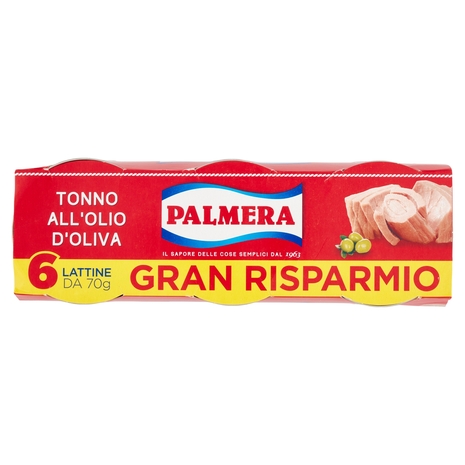 Palmera Tonno all'Olio d'Oliva 6 x 70 g