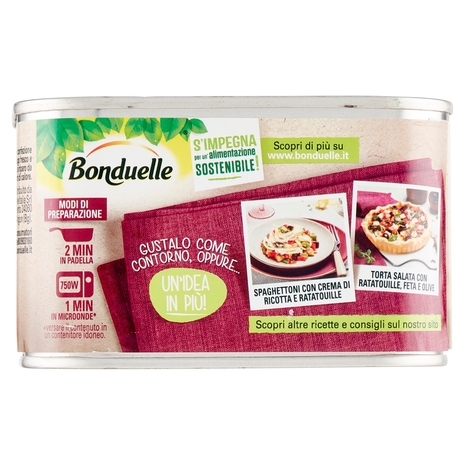 Bonduelle Ratatouille con Melanzane, Zucchine e Peperoni 375 g