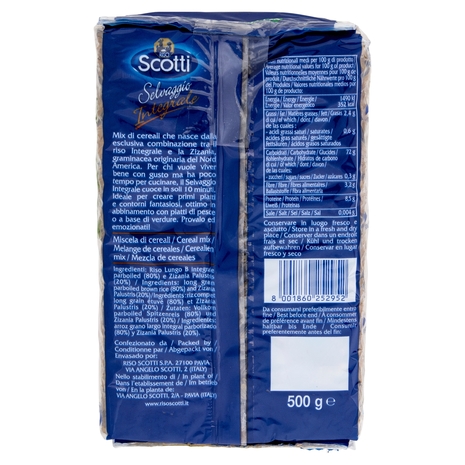 Riso Scotti Selvaggio Integrale 500 g