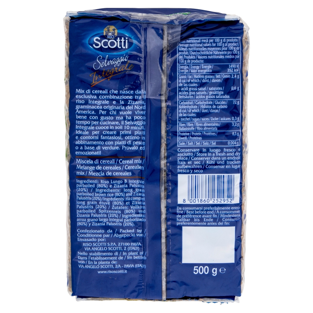 Riso Scotti Selvaggio Integrale 500 g