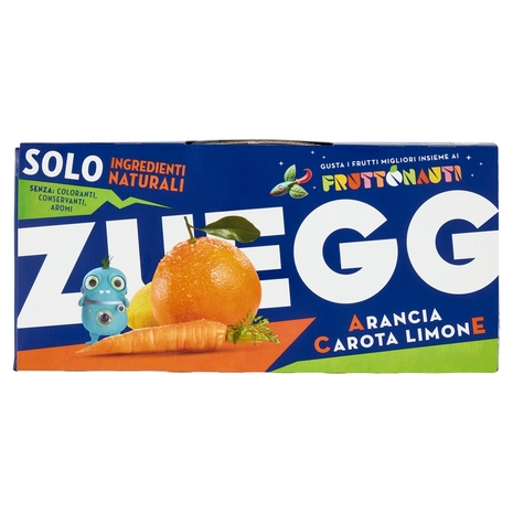 Zuegg Solo Ingredienti naturali* Arancia Carota Limone 3 x 200 ml
