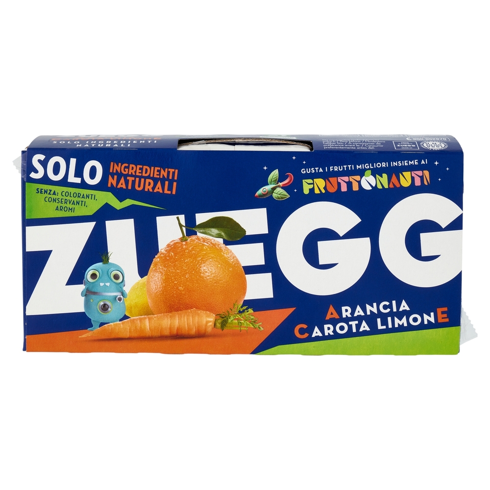 Zuegg Solo Ingredienti naturali* Arancia Carota Limone 3 x 200 ml