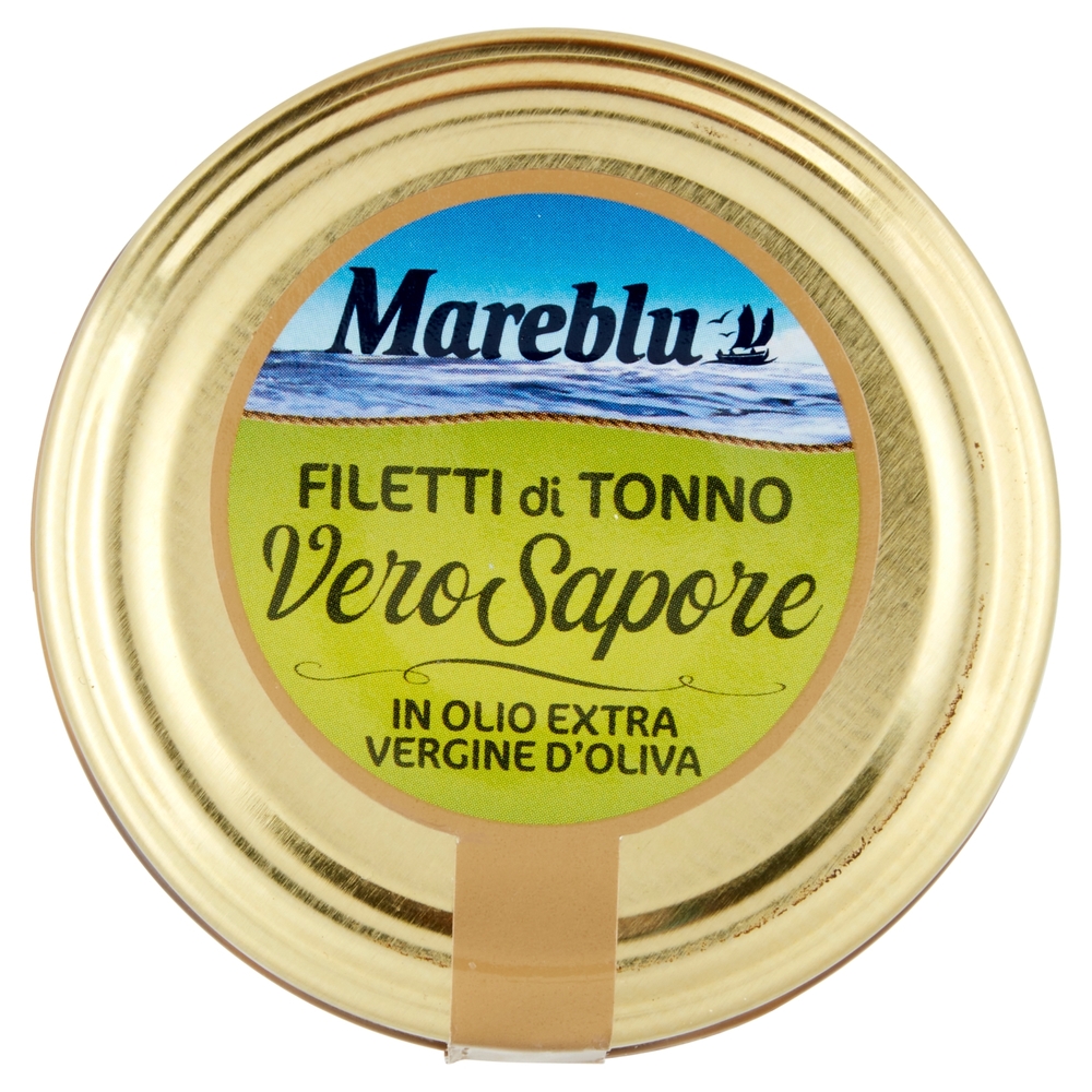 Mareblu VeroSapore Filetti di Tonno in Olio Extra Vergine d'Oliva 180 g