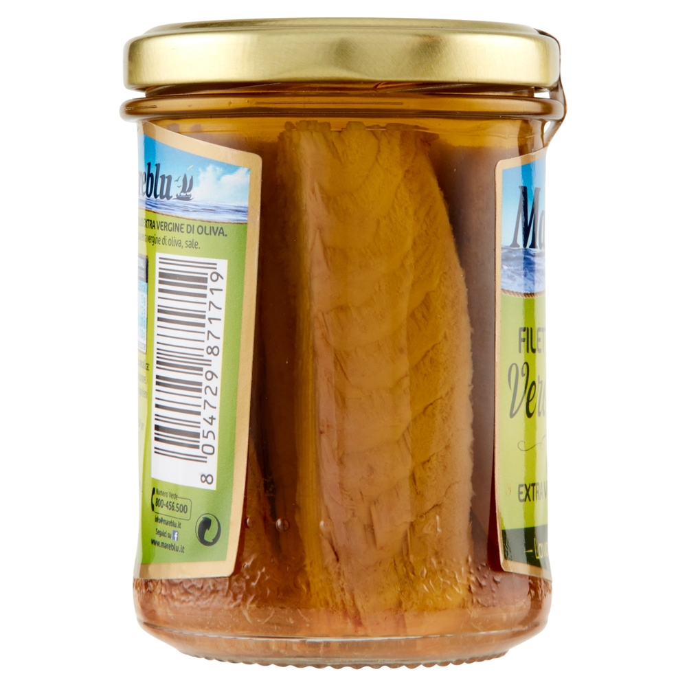 Mareblu VeroSapore Filetti di Tonno in Olio Extra Vergine d'Oliva 180 g