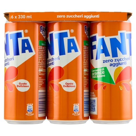 Fanta Zero Orange 6 x 33 cl