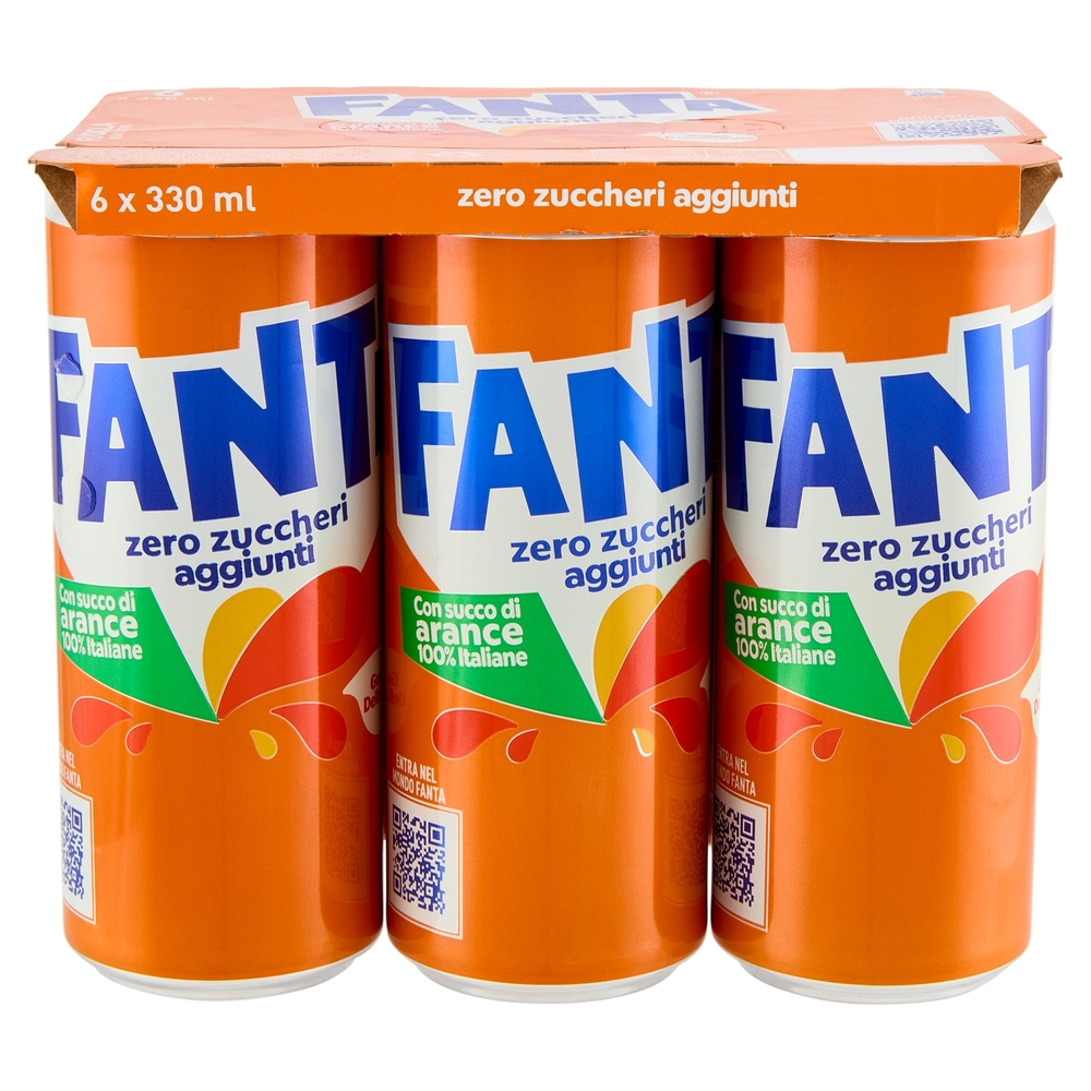Fanta Zero Orange 6 x 33 cl