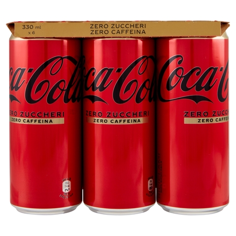 Coca-Cola Zero Senza Caffeina 6 x 33 cl