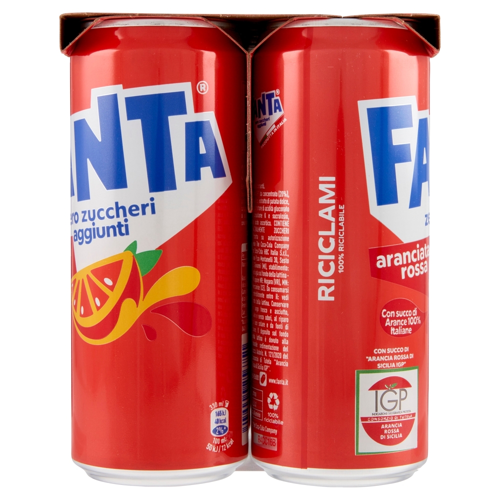 Fanta Zero Blood Orange 6 x 33 cl