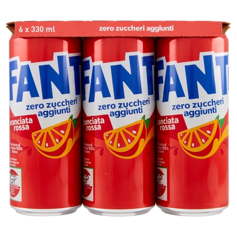 Fanta Zero Blood Orange 6 x 33 cl