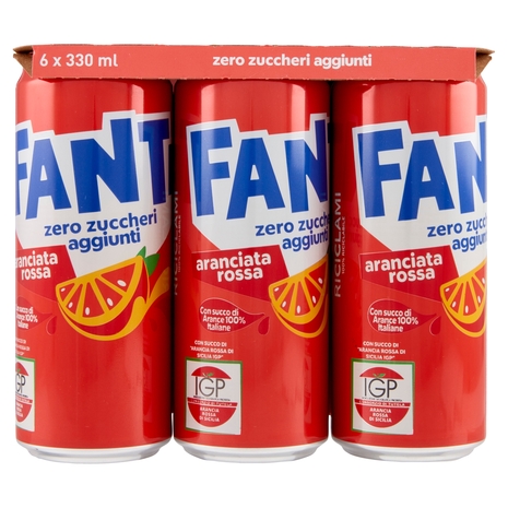 Fanta Zero Blood Orange 6 x 33 cl