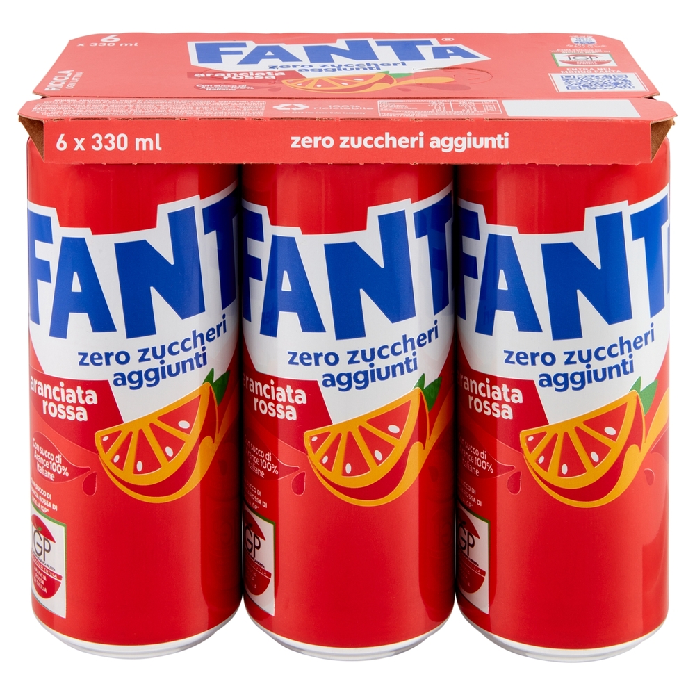 Fanta Zero Blood Orange 6 x 33 cl