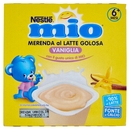 NESTLÉ MIO MERENDA AL LATTE VANIGLIA da 6 mesi, 4 vasetti da 100g