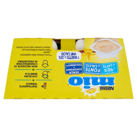 NESTLÉ MIO MERENDA AL LATTE VANIGLIA da 6 mesi, 4 vasetti da 100g