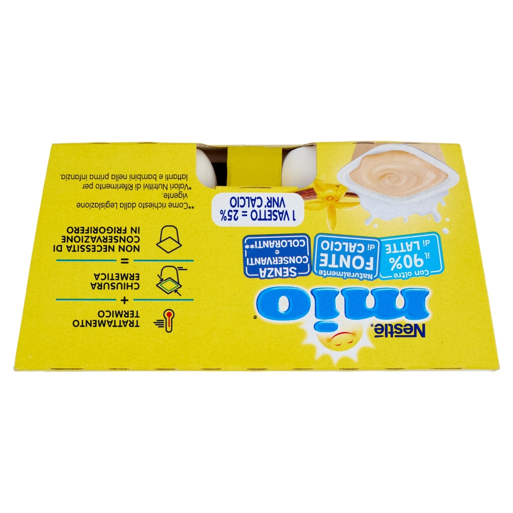NESTLÉ MIO MERENDA AL LATTE VANIGLIA da 6 mesi, 4 vasetti da 100g