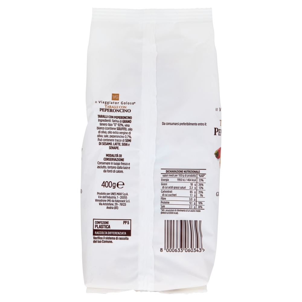 Taralli con Peperoncino Il Viaggiator Goloso