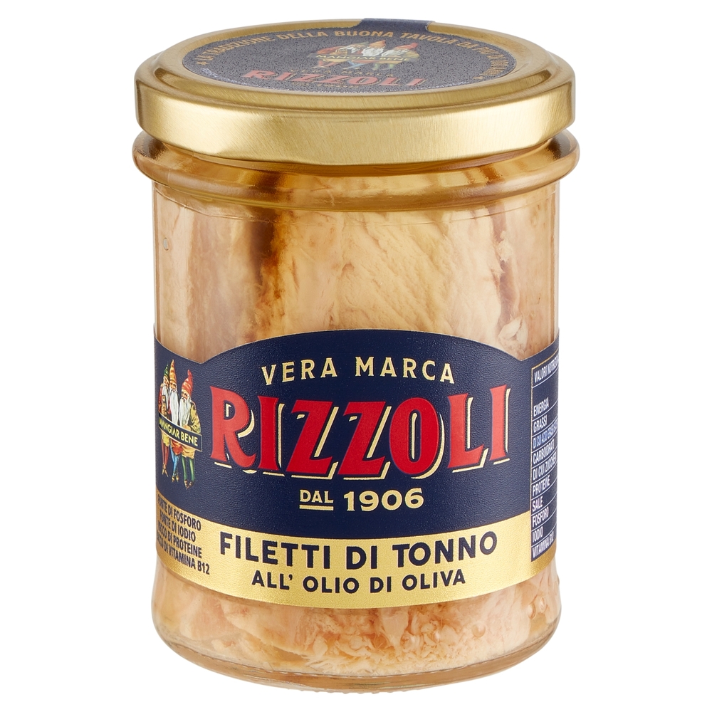 Rizzoli Filetti di Tonno in Olio di Oliva 200 g