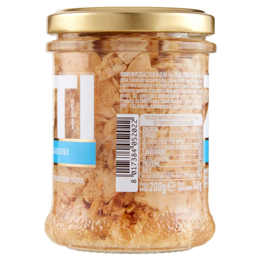 Zarotti Pezzi di Tonno in Olio d'Oliva 200 g