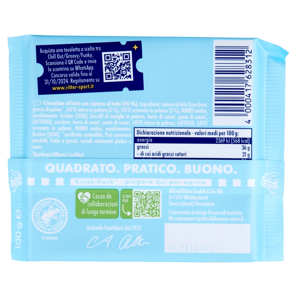 Ritter Sport Chill out Creamy Milk 100 g